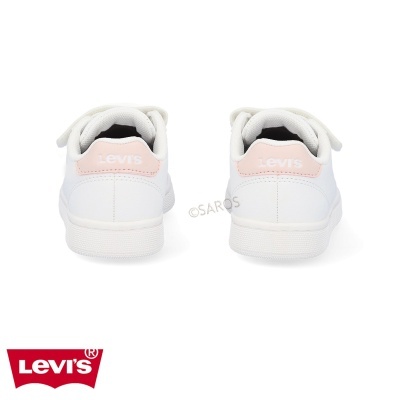 Ténis Levi's brancos com detalhe rosa e logótipo Levi's