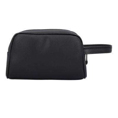 Necessaire preta com alça lateral
