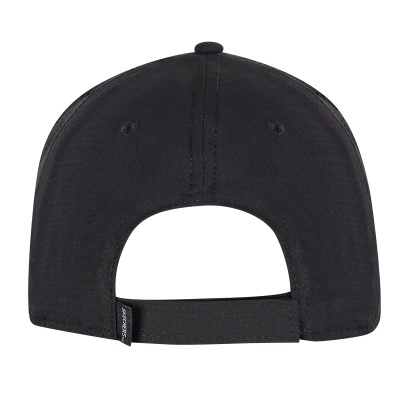 Boné preto com fecho ajustável e etiqueta Supreme