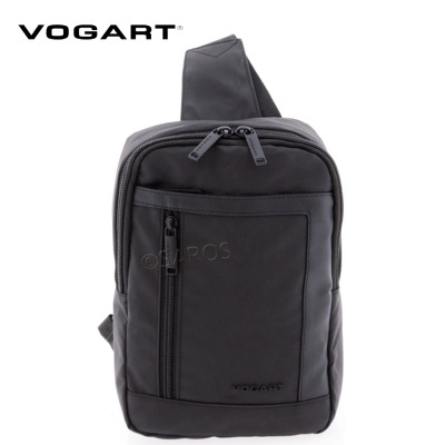 Mochila preta compacta com bolsos e fechos de correr