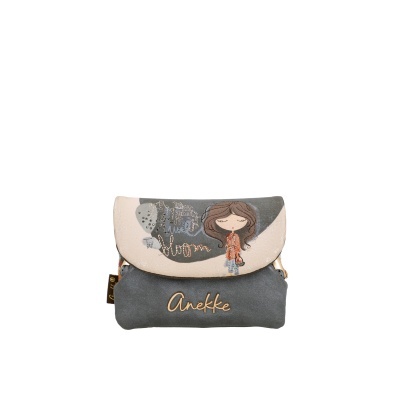 Bolsa pequena Anekke com ilustração e texto
