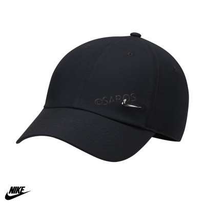 Boné preto Nike com bordado e logótipo metálico