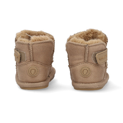 Botas de bebé castanhas com interior forrado a pêlo