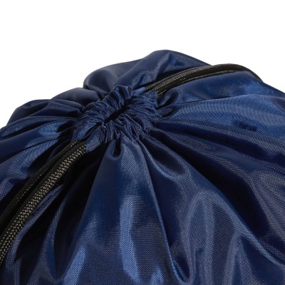 Mochila saco azul escuro com cordão preto