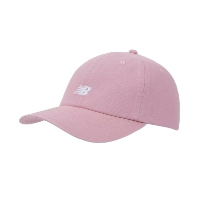 Boné rosa claro com logótipo branco NB