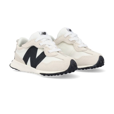 Sapatilhas desportivas New Balance para criança em branco, bege e preto