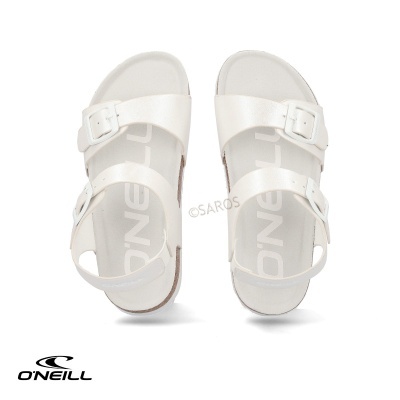 Sandálias brancas ONeill com duas fivelas ajustáveis