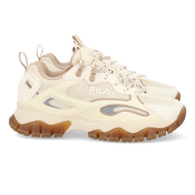 Ténis desportivos FILA bege com sola castanha