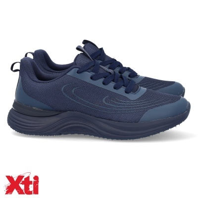 Sapatilhas desportivas azuis Xti com sola grossa preta