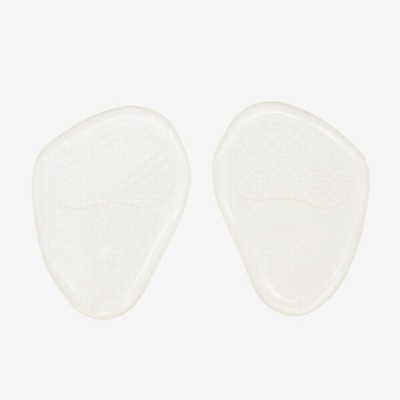 Palmilhas transparentes de silicone com textura antiderrapante