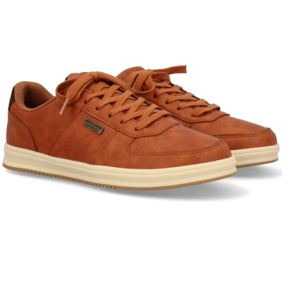 Sapatilhas castanhas SKECHERS com sola branca