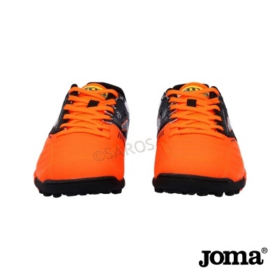 Sapatilhas desportivas Joma laranja e preto vistas de frente