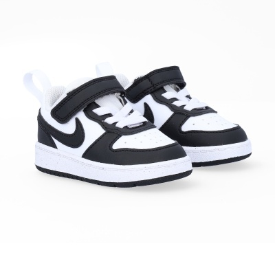 Ténis infantis Nike branco e preto com velcro