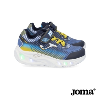 Sapatilhas desportivas Joma azuis com luzes LED no solado