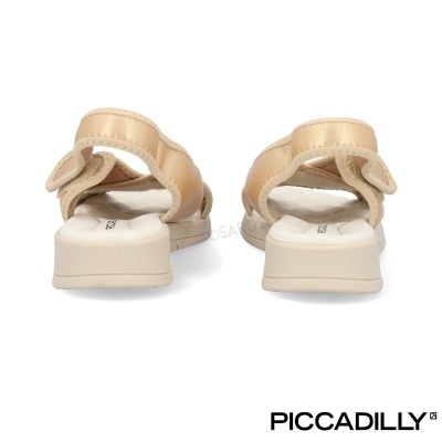 Sandálias bege PICCADILLY com salto baixo e tiras ajustáveis
