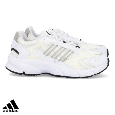 Sapatilhas desportivas Adidas brancas com detalhes cinza e preto