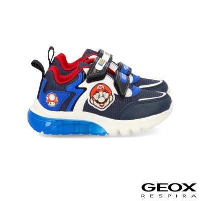 Sapatilhas infantis GEOX Respira com Super Mario
