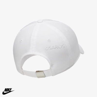 Boné branco OSAROS da Nike com fecho ajustável metálico