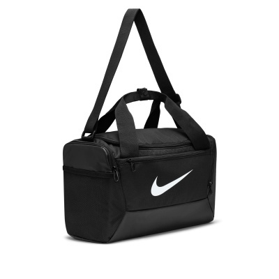 Mala desportiva preta com logótipo branco Nike