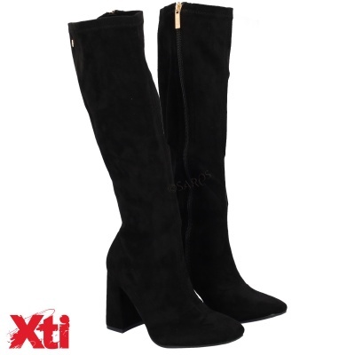 Botas femininas pretas de salto alto