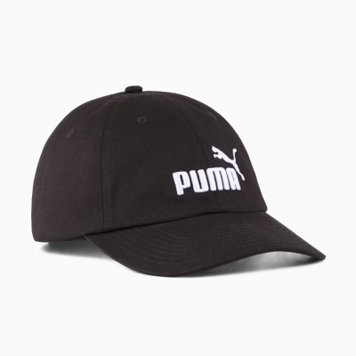 Boné preto com logo branco da marca Puma