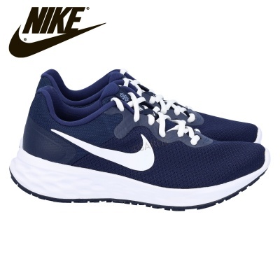 Ténis desportivos Nike azul escuro com logo branco e sola branca