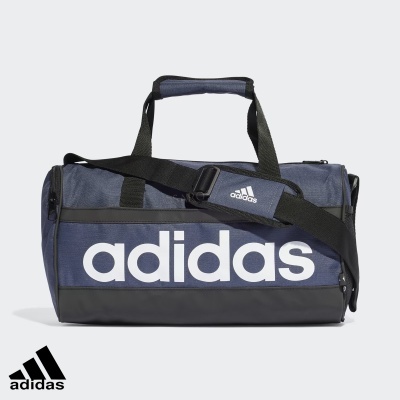 Mala desportiva Adidas azul escura com logo branco