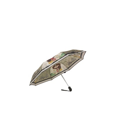 Guarda-chuva com padrão colorido e desenhos variados