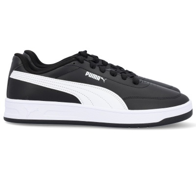 Tênis desportivo preto e branco com logo PUMA