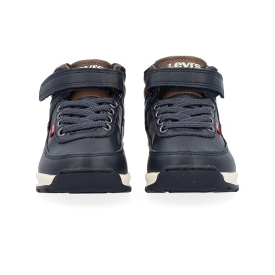 Sapatilhas criança Levis azul escuro com velcro e atacadores