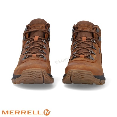 Botas castanhas de caminhada MERRELL com atacadores e sola antiderrapante