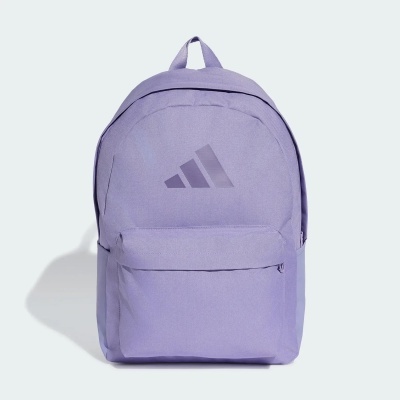 Mochila lilás Adidas com bolso frontal e logótipo