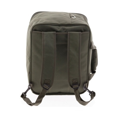 Mochila verde-oliva com alças acolchoadas ajustáveis