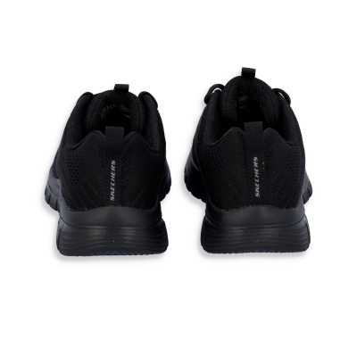 Sapatilhas desportivas pretas SKECHERS vistas de trás