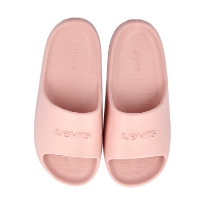 Chinelos cor-de-rosa Levis com logótipo em relevo