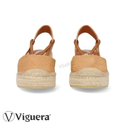 Sandálias espadrille castanho claro com sola de corda e tiras cruzadas