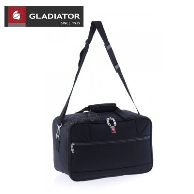 Bolsa de viagem preta GLADIATOR com alça e cadeado