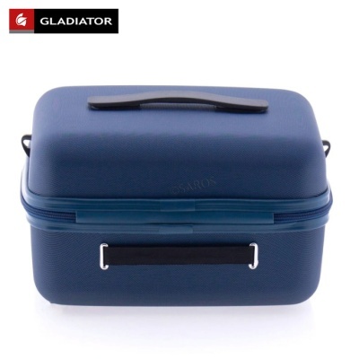 Mala rígida azul escura da marca GLADIATOR com alça preta