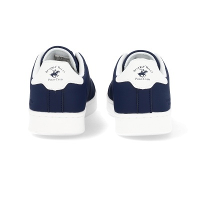 Sapatilhas desportivas azuis e brancas Beverly Hills Polo Club vista de trás