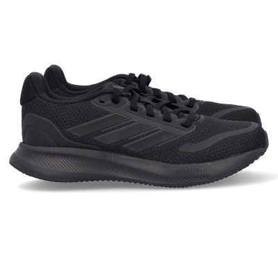 Sapatilhas pretas Adidas em tecido de malha e solado EVA