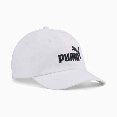 Bone branco Puma com logo preto