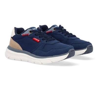 Ténis Levis azul escuro com detalhes bege e branco