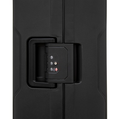 Mala de viagem rígida preta com fechadura TSA integrada