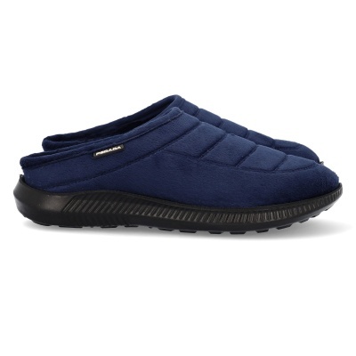 Chinelos fechados de homem azul escuro com sola preta