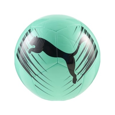 Bola de futebol verde água com logótipo preto da Puma