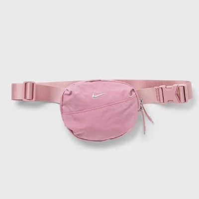 Saco tipo cinto rosa claro com logótipo Nike branco