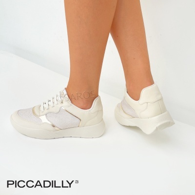 Ténis femininos brancos com detalhes translúcidos e solado grosso