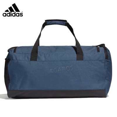 Mala de desporto azul escura Adidas com base preta e alças pretas