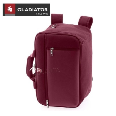 Mala de viagem/mala mochila vermelho bordô Gladiator