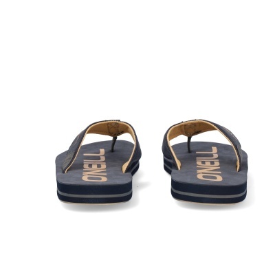 Chinelos de praia O'Neill azul escuro com tiras azul marinho e bege